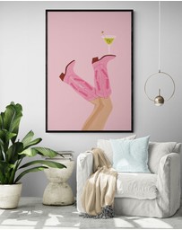 Inka Arthouse - Martini In Texas Art Print