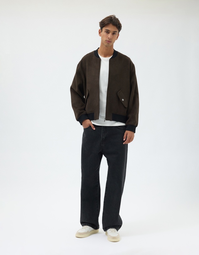 AERE - Wool Blend Bomber Jacket