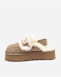 Ozwear Connection Uggs - Ugg Violet Matelassé Shearling Platform Slipper (Detachable Feature)