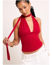 Alice In The Eve - Eloise Halter Scarf Top
