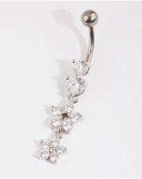 Lovisa - Titanium Floral Belly Bar