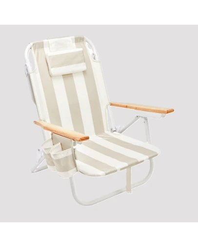 Sunnylife - Deluxe Beach Chair - Oyster Stripe