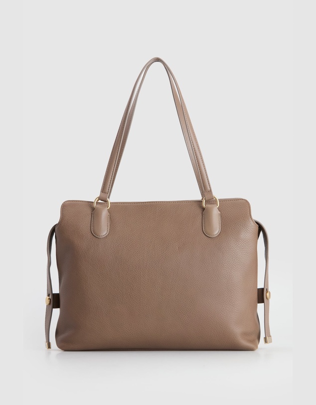 Evity - Clover Leather Work Tote Bag