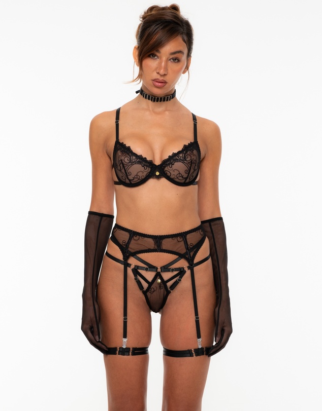 One Empire - Viola Black Lingerie Set