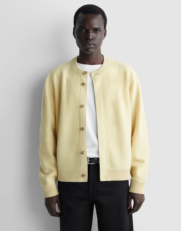 COS - Boiled-Wool Crew-Neck Cardigan