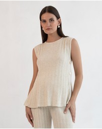 Soon Maternity - Collette Linen Knit Feeding Tank