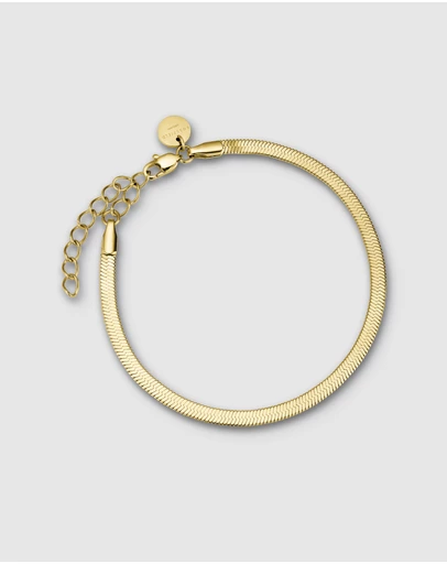 Rosefield - Snake Gold Tone Bracelet