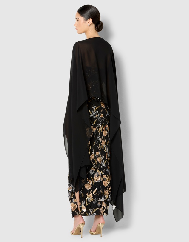 Montique - Angeline Chiffon Overlay Wrap