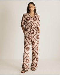 Atmos&Here - Chantilly Printed Satin Shirt