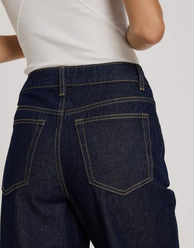 Atmos&Here - Mona Mid Rise Turn-Up Jeans