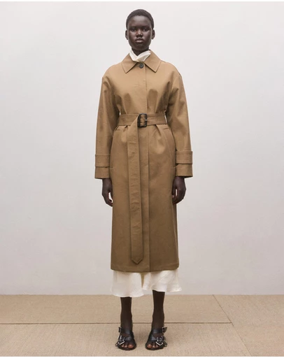 M.N.G - Cotton Trench Coat With Belt