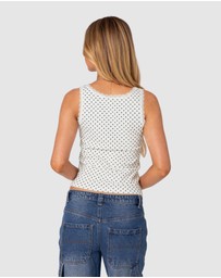 EDIKTED - Lover Girl Printed Tank Top