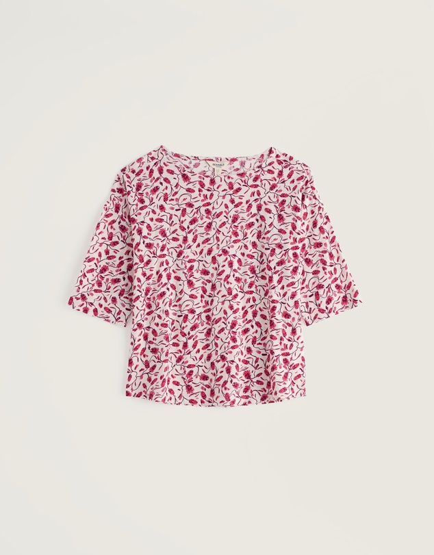 Seasalt - Tremayne Quay Print Jersey Top in GOTS Organic Cotton