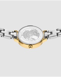 Bering - Bering Classic Ladies 26mm White Dial Two Tone Metal Strap Watch