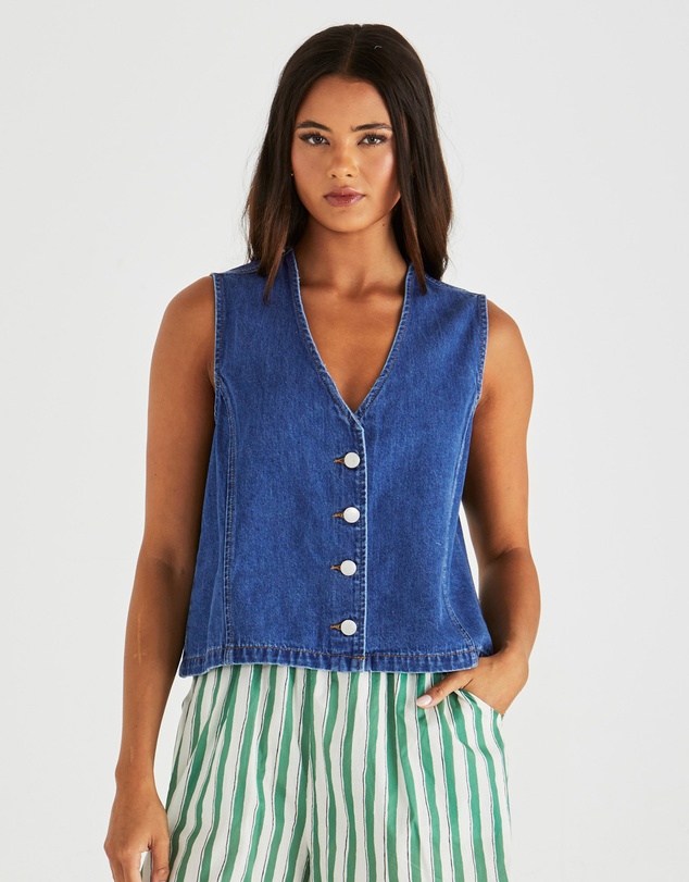 Sass - Sabine Denim Vest