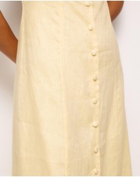 AERE - Rosa Linen Halter Midi Dress