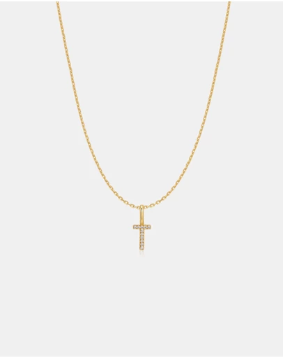 Ania Haie - Ania Haie Gold Letter T Initial Necklace
