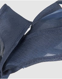 Max Alexander - Organza Navy Racing Fascinator