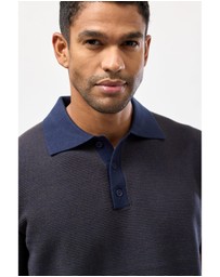 Brooksfield - Stripe Knitted Polo