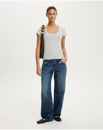 Cotton On - Everyday Smooth Scoop Neck Tee
