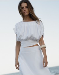 Forcast - Goulbury Tie Waist Top