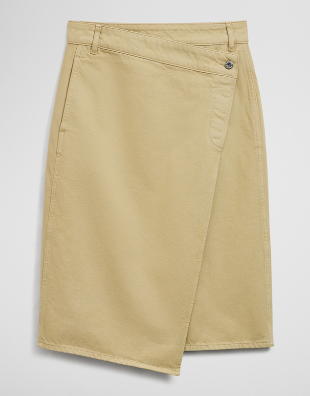 Country Road - Denim Wrap Midi Skirt