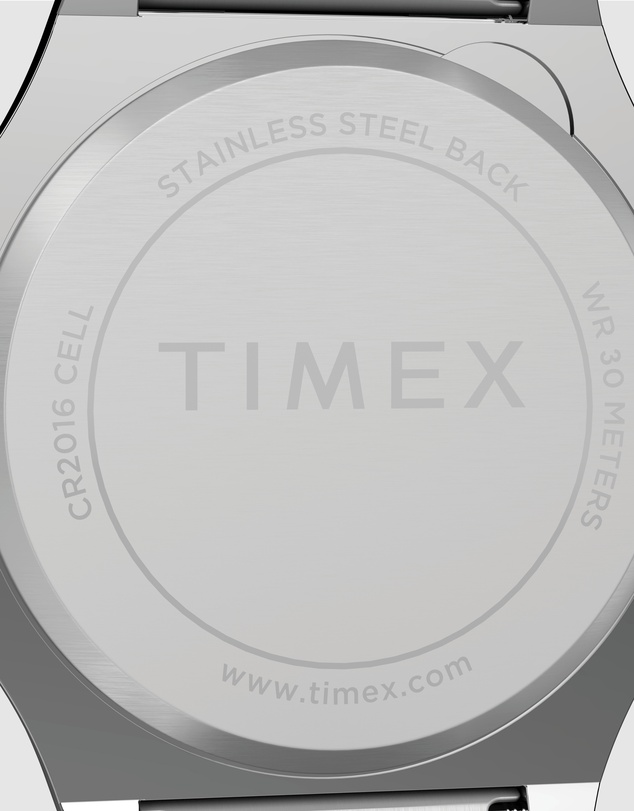 TIMEX - TIMEX T-80 34mm Silver-tone case and bracelet