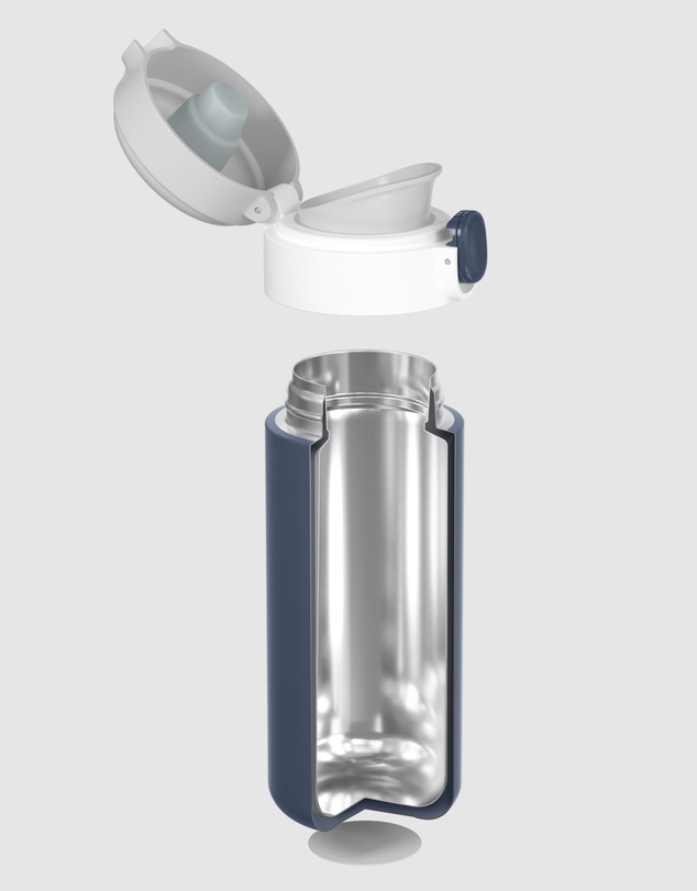 Monbento - Monbento Mb Pop Insulated Bottle - Blue Infinity