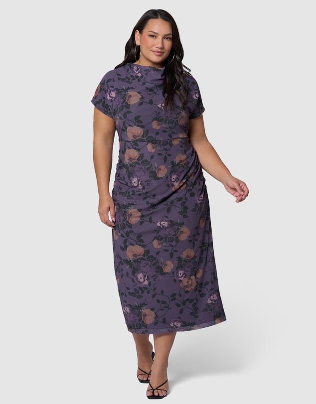 Sunday In The City - Wild Grace Midi Dress
