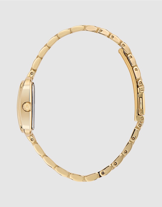 Furla - Diamante 27.5mm Square Green Dial with Gold-Tone Bracelet
