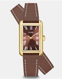 Cluse - Belisenna Watch Double Leather, Mocha, Gold Colour