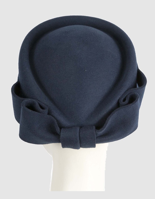 Max Alexander - Felt Navy Pillbox Hat
