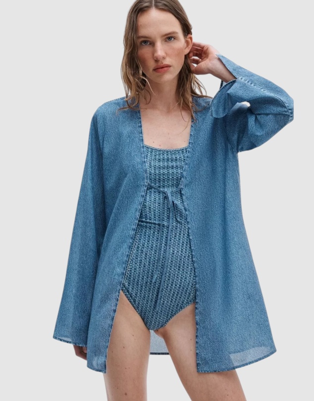 rag & bone - rb Miramar Crinkle Cover Up Top