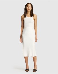 FRIEND of AUDREY - Fayette Contrast Satin Skirt