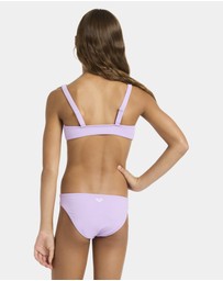 Roxy - Girls 4 to 16 Solid Active Bralette Set Two Piece