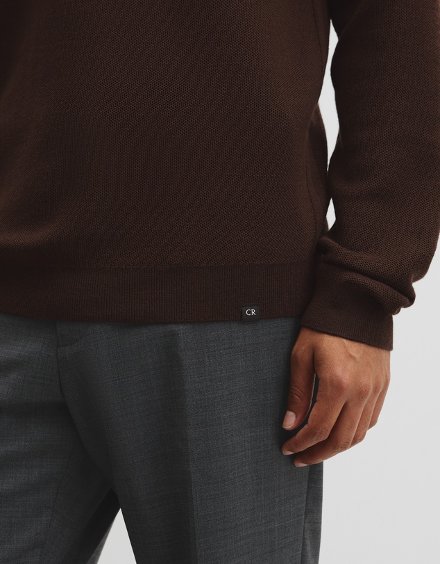 Country Road - Australian Merino Textured Polo Knit
