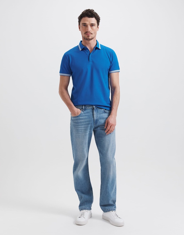 SABA - Andy Tipped Cotton Polo