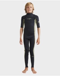 Billabong - Boys 8 to 16 Absolute Natural Chest Zip Wetsuit