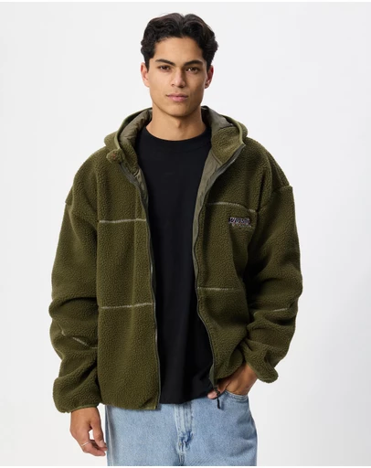 Worship - Line Stepper Hooded Sherpa Jacket