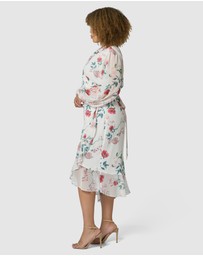 Something 4 Olivia - Tiffany Wrap Midi Dress