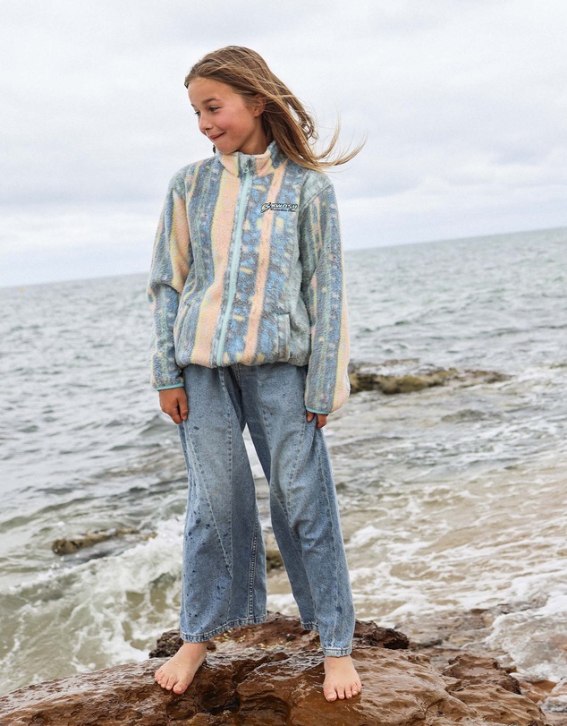 Skwosh - Swayze Stripe Kids Polar Fleece Jacket