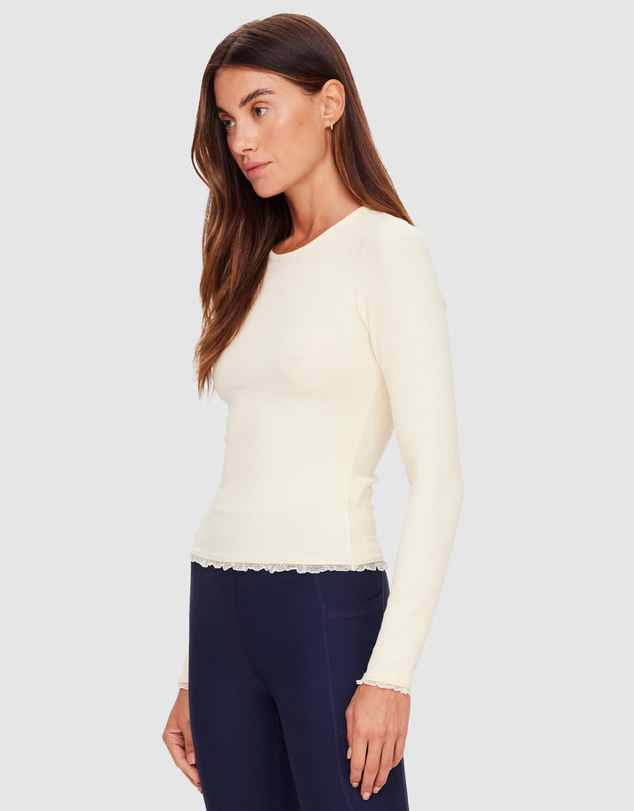 The Upside - Arlo Pointelle Long Sleeve Top