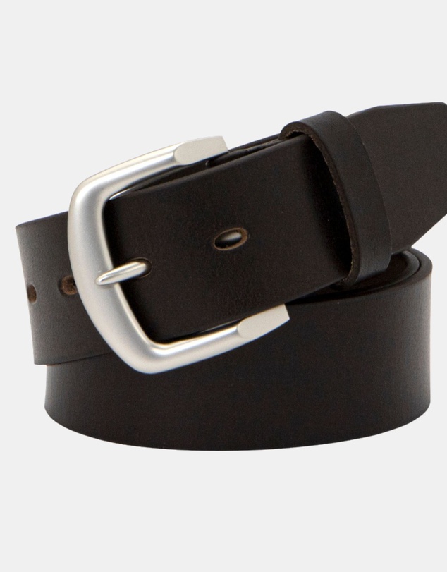 Buckle - Swag. Australian Made Full Grain Natural Leather Belt. 38mm width.