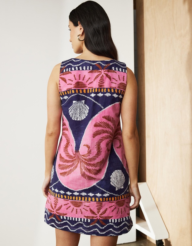 Atmos&Here - Palmer Linen Blend Shift Dress