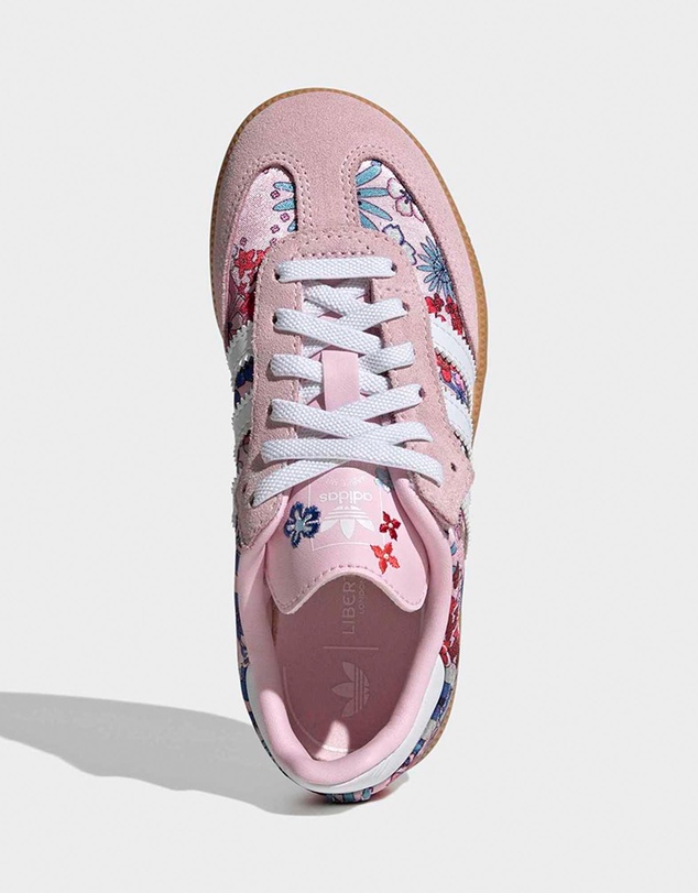adidas Originals - Adidas Liberty London Samba OG Comfort Closure Elastic Lace Shoes - Kids