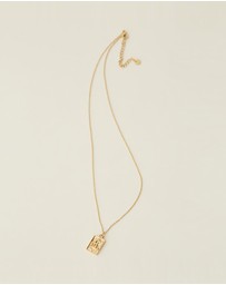 Carly Paiker - Scorpio Star Sign Zodiac Tag Necklace