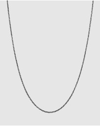 Kuzzoi - ICONIC EXCLUSIVE - Necklace Mens Cord Twisted in 925 Sterling Silver Gold Plated Oxidized