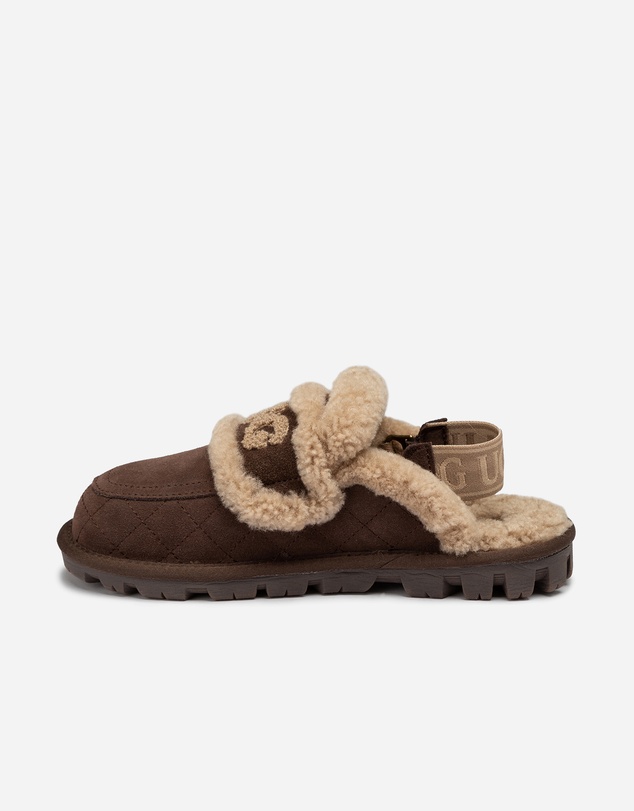 Ozwear Connection Uggs - UGG Violet Matelassé Shearling Slipper (Elastic Logo, Detachable Feature)