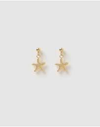 Arms Of Eve - Neptune Gold Earrings