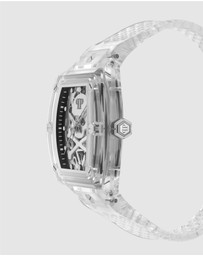 Philipp Plein - The $Keleton Crystal 44mm Transparent Dial and Clear Strap